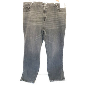 NEW!! Abercrombie & Fitch SIZE 37/24R Black Straight Ultra High Rise Jeans 90s